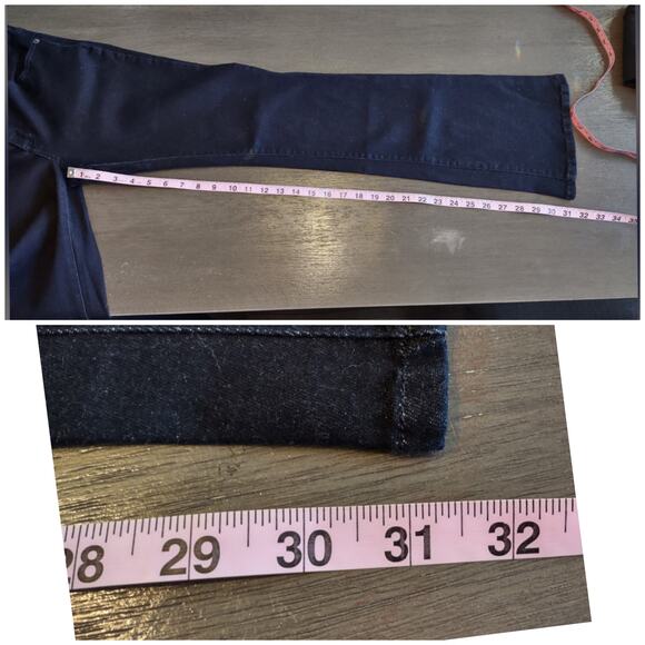 BCBGeneration Flared Dark Wash Blue Jeans Size 28 - Picture 6 of 13